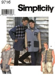 9716 HIM HER BUTTON SHIRTAIL SHIRTS SLVS OR NOT PATTERN L=XL